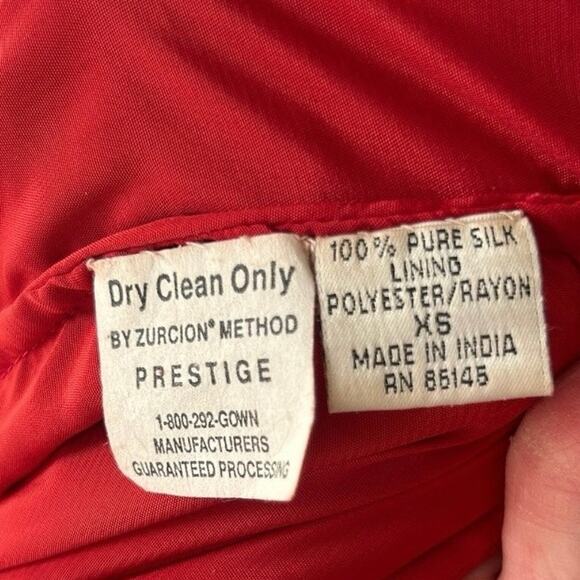 Vintage Sean Collection Beaded Silk Cutout Formal Dress Women's XS - Picture 11 of 16